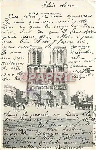 Cartes postales Paris Notre Dame