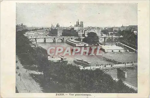 Cartes postales Paris vue panoramique