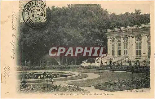 Cartes postales Versailles parc et palais du grand trianon (carte 1900)