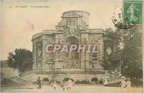 Cartes postales Bourges le chateau d'eau