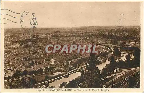 Ansichtskarte AK Besancon les bains vue prise du fort de bregile