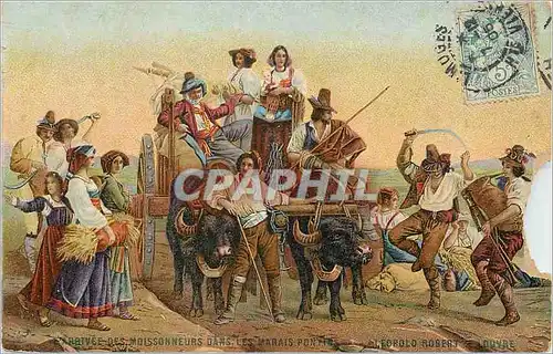 Cartes postales Louvre privee des moussonneurs dans les marais pointe