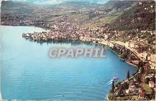 Cartes postales moderne Territet montreux vue generale