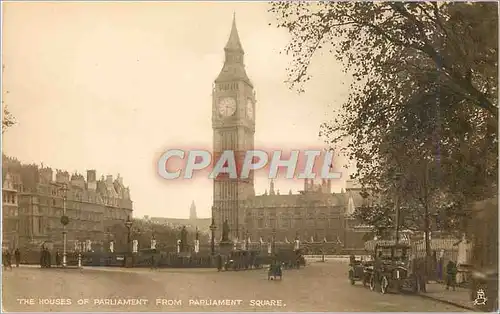 Cartes postales The house of parliament from parliament square