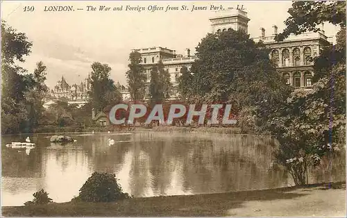 Cartes postales moderne London the war and foreign offices from st james park