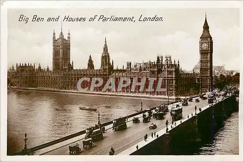 Cartes postales moderne London big ben and houses of parliament