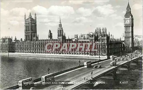 Cartes postales moderne London westminster bridge and house of parliament