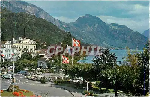 Moderne Karte Kurort weggis mit rigi