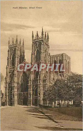 Moderne Karte York minster west front