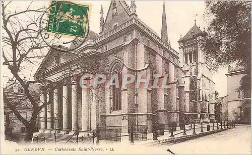 Cartes postales Geneve cathedrale saint pierre