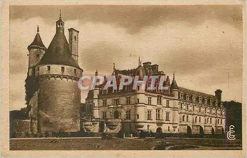 Cartes postales Chenonceaux (I et V) le chateau et les jardins