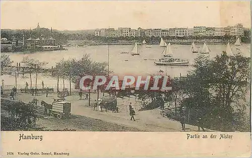 Cartes postales Hamburg partie en der Alster
