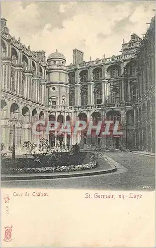 Cartes postales Cour de chateau St Germain en Laye