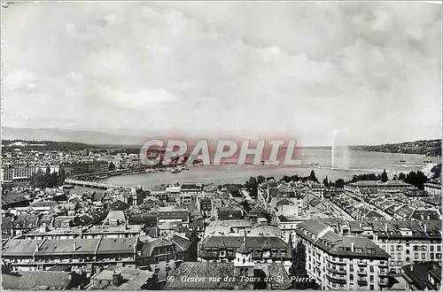 Cartes postales moderne Geneve vue des Tours de st pierre