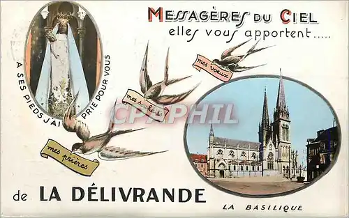 Cartes postales moderne La Delivrande la basilique
