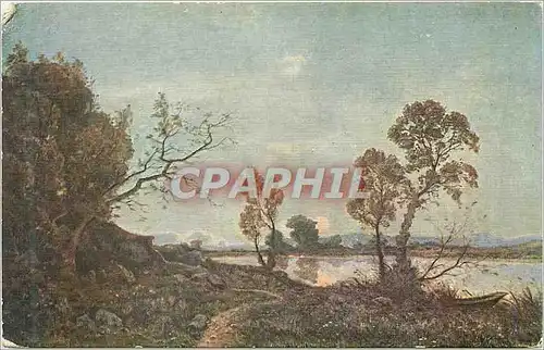 Cartes postales moderne Harpignies lever de lune