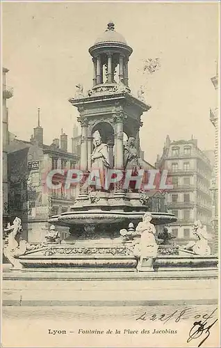 Ansichtskarte AK Lyon fontaine de la place des Jacobins