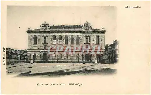 Ansichtskarte AK Ecole des beaux arts et bibliotheque Marseille (carte 1900)