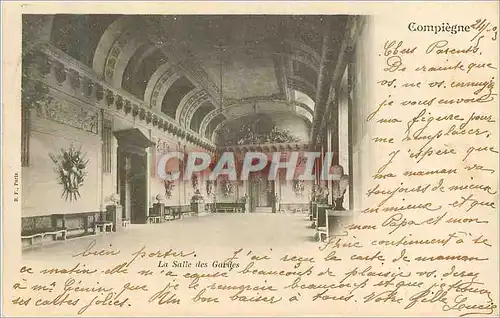 Ansichtskarte AK Compiegne La salle des gardes (carte 1900)