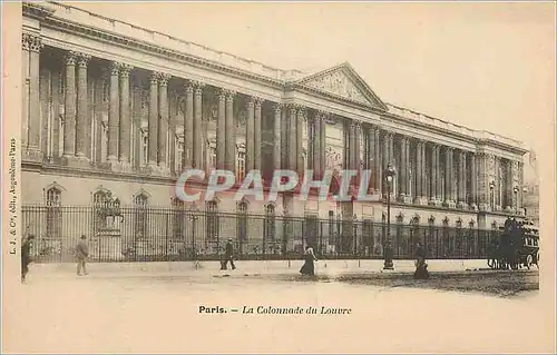 Ansichtskarte AK Paris la colonnade du Louvre (carte 1900)