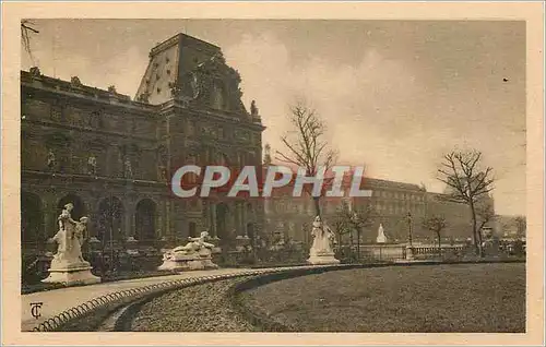 Ansichtskarte AK Paris Le Louvre (pavillon de la tremoille et Mollen) et les tuileries (Pavillon de flore)