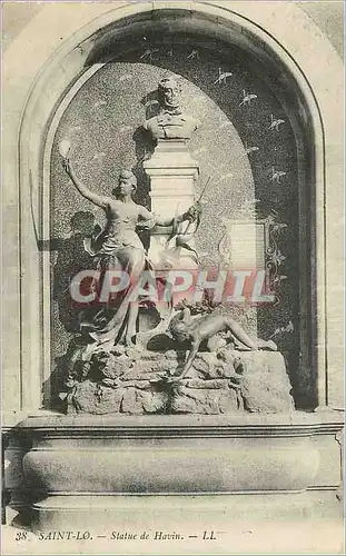 Cartes postales Saint lo satue de hovin