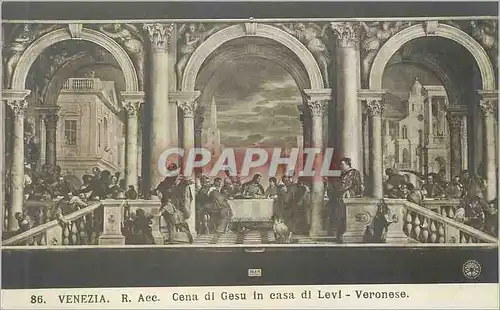 Ansichtskarte AK Venezia R acc cena di gesu in casa di levi veronese