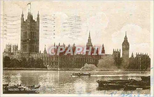 Cartes postales London houses of parliament