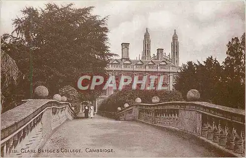 Cartes postales Clare bridge college Cambridge