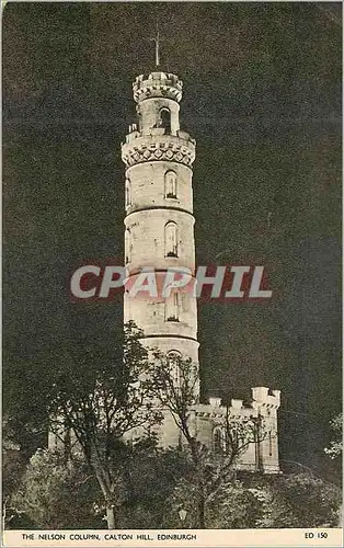 Cartes postales Edinburgh the nelson column calton hill