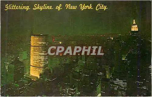 Ansichtskarte AK Glittering skyline of new York city