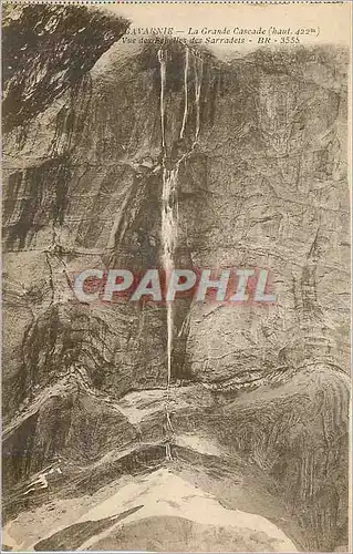 Cartes postales La Grande cascade (haut 422 m) vue des sarradets