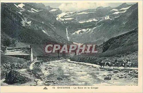 Cartes postales Gavarnie la gave et le cirque