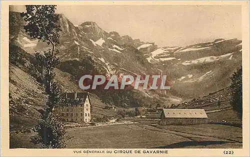 Cartes postales Gavarnie vue generale du cirque