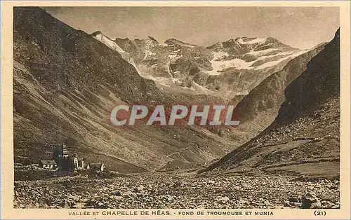 Cartes postales Vallee et chapelle de heas fond de troumouse et munia