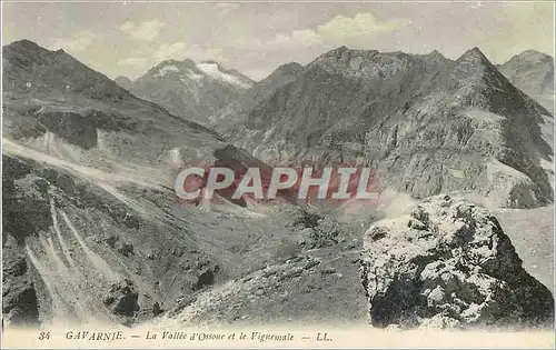 Cartes postales Gavarnie la vallee d'ossene et le vignemale