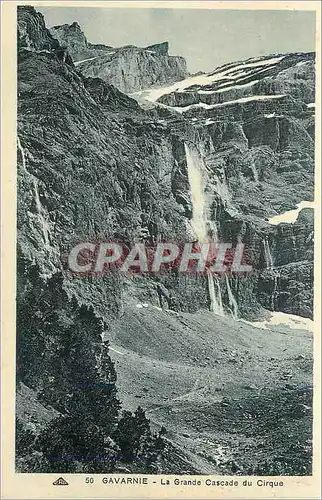 Cartes postales Gavarnie la grande cascade du cirque