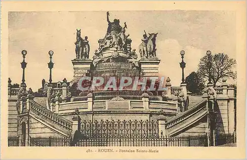 Cartes postales Rouen fontaine Sainte Marie