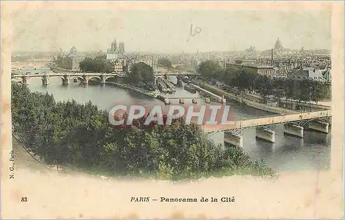 Cartes postales Paris panorama de la cite