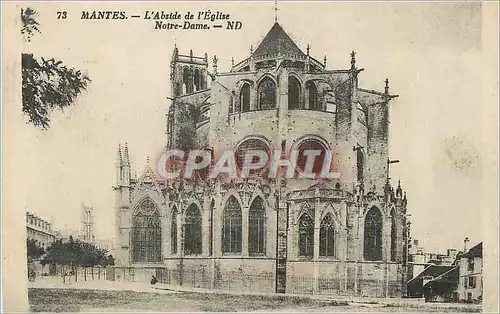 Cartes postales Nantes L'Abside de l'Eglise Notre Dame