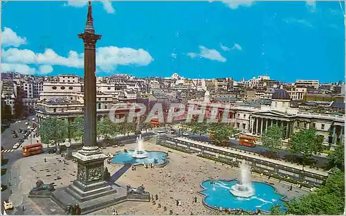 Moderne Karte London Trafalgar Square and Nelson's Column