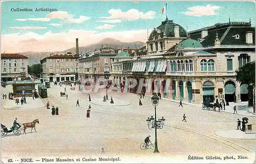 Cartes postales Nice Place Massena et Casino Municipal