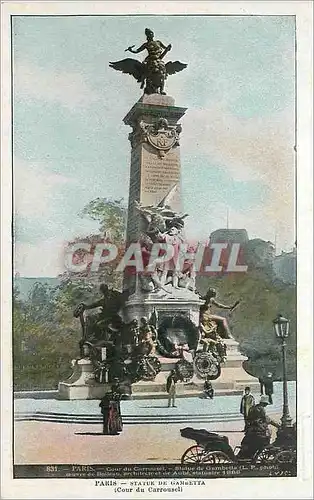 Cartes postales Paris Statue de Gambella