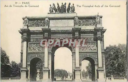 Cartes postales Paris Arc de Triomphe du Carrousel