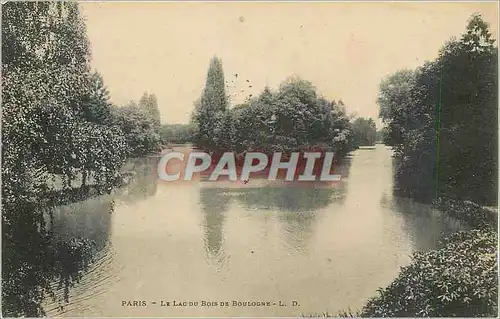 Cartes postales Paris Le Lac du Bois de Boulogne