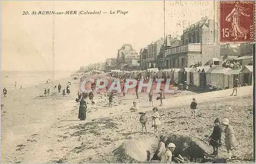 Ansichtskarte AK St-Aubin-sur-Mer (Calvados) La Plage