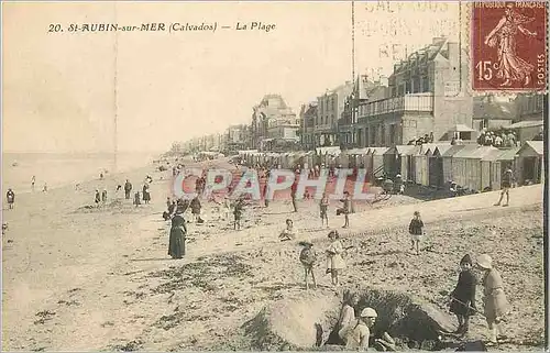 Cartes postales St-Aubin-sur-Mer (Calvados) La Plage