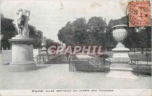 Ansichtskarte AK Paris Allee Centrale du Jardin des Tuilerie