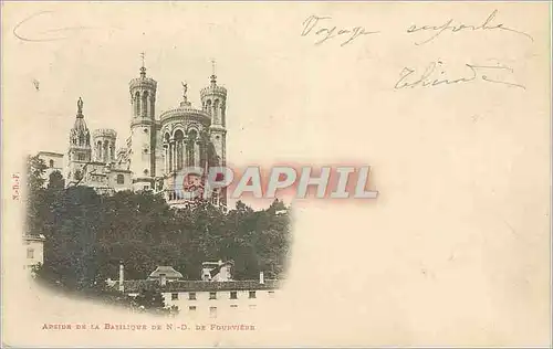 Ansichtskarte AK Abside de la Basilique de N D de Fourviere Lyon (carte 1900)