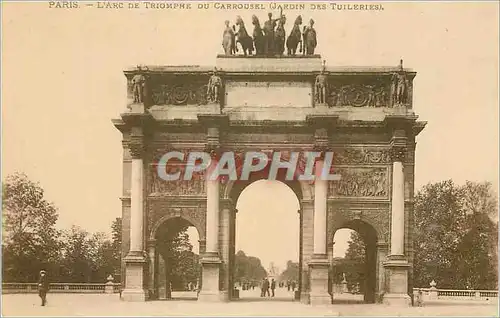 Ansichtskarte AK Paris L'Arc de Triomphe du Carrousel (Jardin des Tuileries)